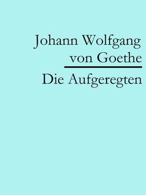 cover image of Die Aufgeregten
